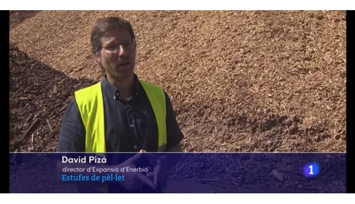 El responsable de expansión de Enerbio, David Piza ha explicado a los informativos de TVE cómo está actualmente el mercado del pellet