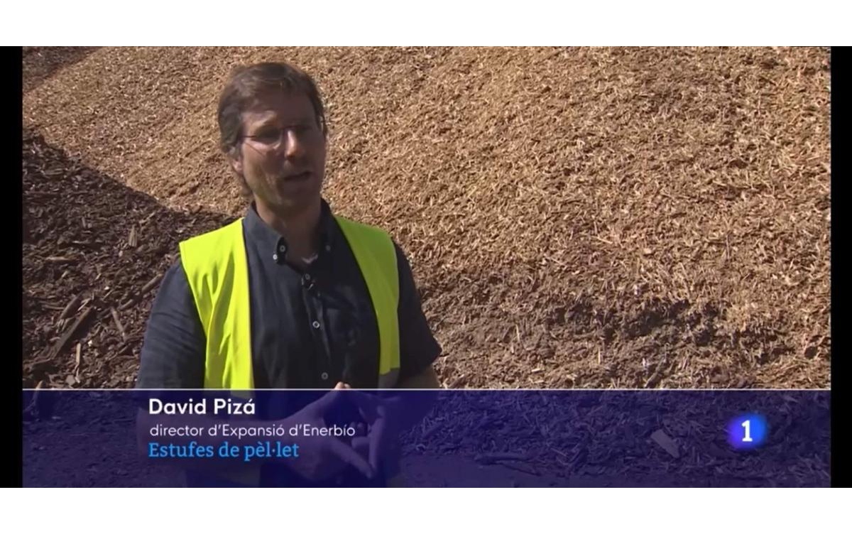 Il responsabile dell'espansione di Energio, David Piza, ha spiegato a TVE news come è attualmente il mercato del pellet